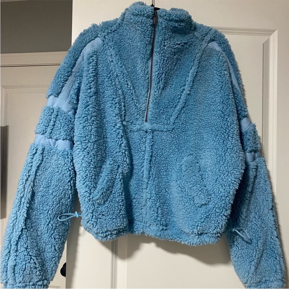 Cozy Blue Free People Quarter Zip